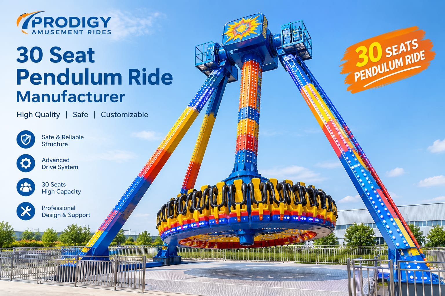 30 Seat Pendulum Ride Manufacturer
