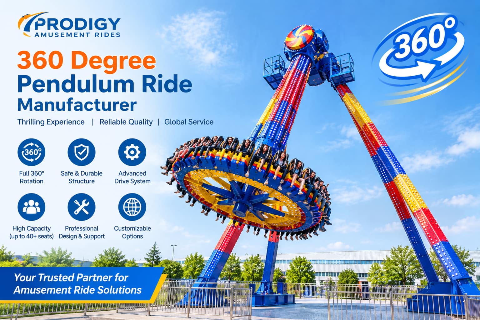 360 Degree Pendulum Ride Manufacturer