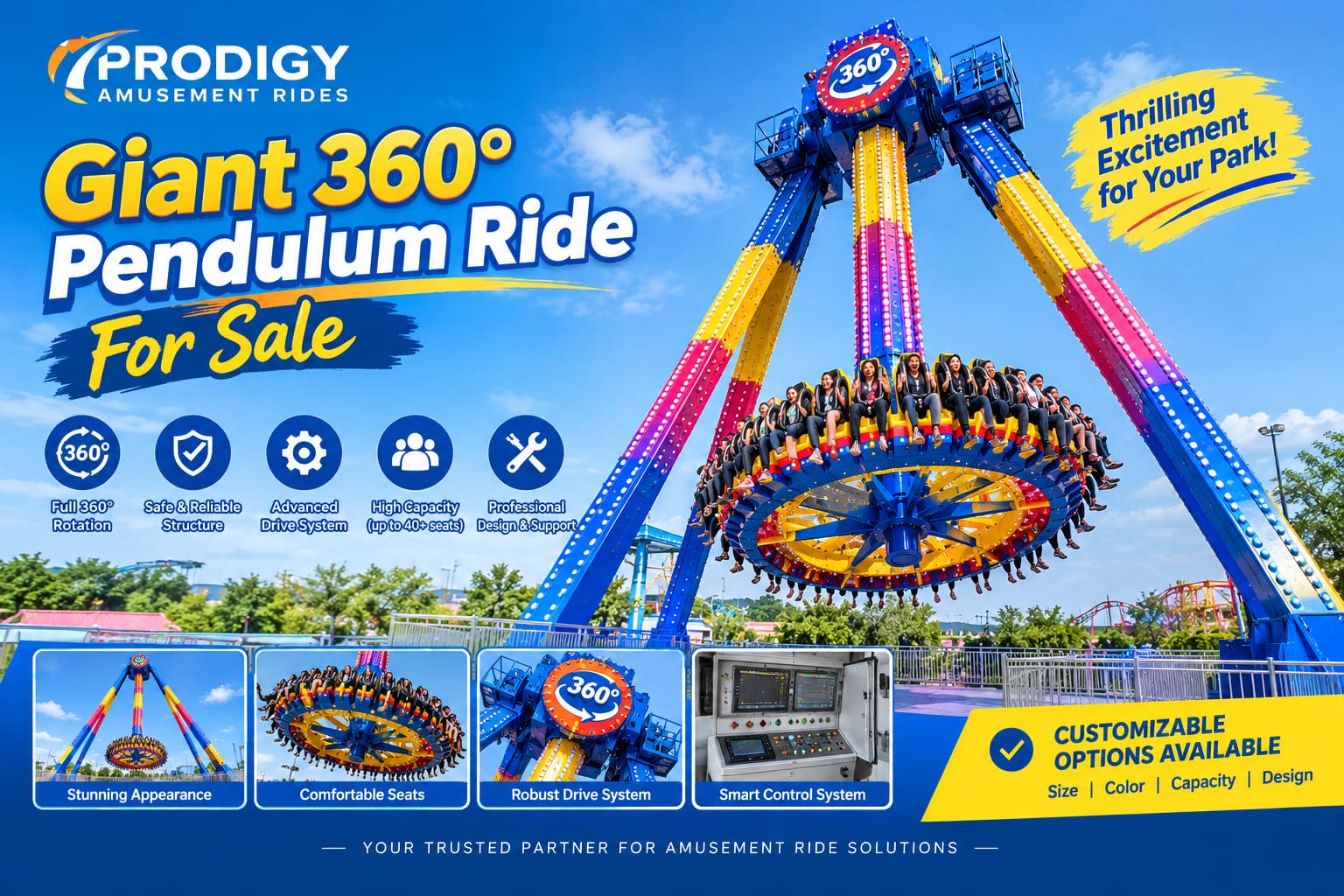Giant 360 Pendulum Ride for Sale