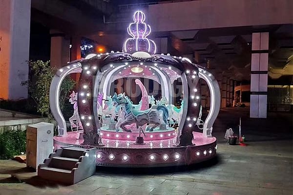12 Sitzkrone Karussell rosa 12 seat crown carousel pink