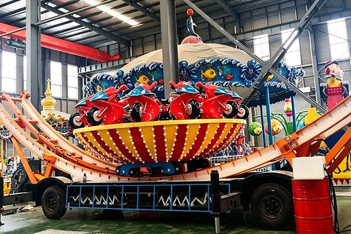 Trailer Mounted Flying UFO Amusement Ride Trailer Mounted Flying UFO Amusement Ride
